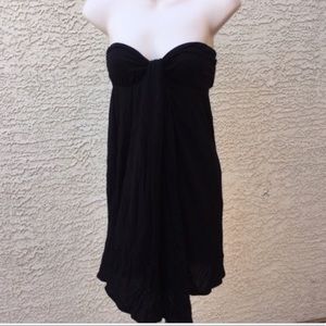 Free People black Strapless dress